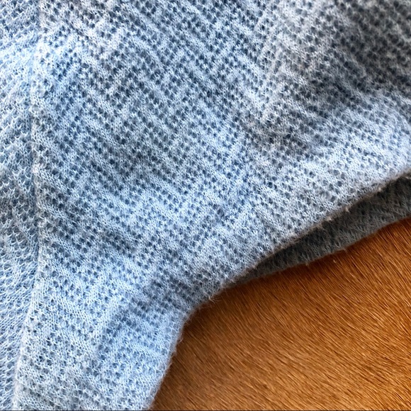 VINTAGE 40s 50s knit embroider swimsuit baby blue - Picture 4 of 6